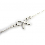 Les Tr&eacute;sors De Lily [M7044] - Bracelet Argent 'Noeud Romantique' h&otilde;be