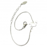 Les Tr&eacute;sors De Lily [P9165] - h&otilde;bedane 'Flamingo' terasest k&auml;ev&otilde;ru - 13x10 mm h&otilde;be