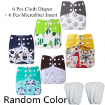 Baby 12 tk veekindel korduvkasutatav riidest m&auml;hkmekomplekt 3-36 kuud ja 3-15 kg beebi m&auml;hkmevooder Boy Color Randomly