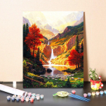 DIY v&auml;rvid numbrite j&auml;rgi &otilde;limaali komplekt L&otilde;uend DIY &otilde;limaal numbrite j&auml;rgi Seinakunsti kaunistused kodukinki kunstiks ja hobideks 40x50cm no frame