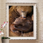 Teemantv&auml;rvimine Ristpistes Pentium Teemanttikandid Loomamosaiik Kodukaunistuse pilt Full Round 20X30CM