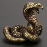 Statue Ornament Zodiac Snake Miniatuursed kujukesed Vasest lauaarvuti k&auml;sit&ouml;&ouml;