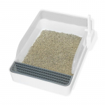 Poolkinnine kassiliivakast, eemaldatav pritsmevastane mittekleepuv kassiliivaalus koos tualetiga L