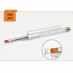 K&uuml;&uuml;nte kunstit&ouml;&ouml;riistad tarvikud K&uuml;&uuml;nekunsti pintsel Crystal Carving Pen Fototeraapia pliiats Joonistuspliiats Maalitud gradientpunktiga lilleline k&uuml;&uuml;nepliiats