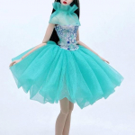 Sinine pits, moodne nukuriided Barbie-nukur&otilde;ivaste jaoks, l&uuml;hikesed kleidid, peokleit 1/6 nukutarvikud, laste m&auml;nguasi roheline