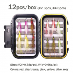 Bimoo 12tk/komplekt nr 4 #2 Clouser Minnow roostevabast terasest konksuga kalap&uuml;&uuml;gi k&auml;rbsed mere- ja mageveek&auml;rbsep&uuml;&uuml;giks kunstlik peibutis&ouml;&ouml;t