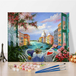 K&auml;sitsi maalitud numbrid &Otilde;limaal Digitaalne &otilde;limaal Kodukaunistus L&otilde;uend DIY Maalimine numbrite j&auml;rgi 40x50cm no frame