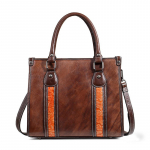 Johnature Vintage naturaalsest veisenahast naiste kandekott Ehtsast nahast luksuslik k&auml;ekott Suure mahutavusega &otilde;lakottid must