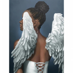 Isetegija 5d t&auml;isteemantmaal multifilm tikandid &uuml;mmargune ingel t&uuml;druku tiivad mosaiikristpistega dekoratiivkunsti hobi Full Round 20x30CM