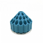 1PC Dental Plastic Bur Holder Block Case 35 Holes 360 degree rotating storage box hall