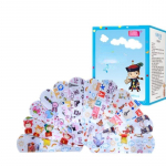 100 tk Kleepuvad sidemed Kips kumerad armsad multifilmid, mustriga veekindel ribaabi plaaster haavaside Banditas lastele NOS mitmev&auml;rviline