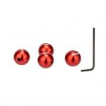 4 tk ZTTO jalgrattakaabli otsa krimpsutab korduvkasutatavad libisemisvastased jalgrataste piduriotsikud &uuml;mberpaigaldamiseks punane