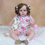 50 CM pehmest silikoonist reborn Baby Girl nukk, 3D nahatooniga n&auml;htavad veenid, riidest kehalelu Elutruu printsess v&auml;ikelaps Bebe Finished doll