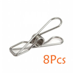 Roostevabast terasest konksklamber kodupesu sokid kuivatusklambrid riided tekk tuulekindel klambri nagi Style2-8 Pcs