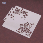 Kodu K&ouml;&ouml;k Scrapbooking Maalimine 14,1*13cm Valge Maal &Scaron;abloonid 1 tk Reljeef&scaron;abloonid Album K&auml;sit&ouml;&ouml; PET Plastist T&ouml;&ouml;riistad S41