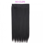 MISS WIG s&uuml;nteetilised juuksepikendused ilma klambriteta kunstlikud juuksed Blondid pruun must ombre lilla sirge vale juukset&uuml;kk 55 cm