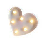 S&uuml;damekujulise disainiga LED-valguslamp koos pirnidega &ouml;&ouml;lamp Soe valge pidev ere valgus valge