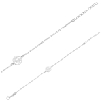 Les Tr&eacute;sors De Lily [R2843] &ndash; k&auml;sit&ouml;&ouml;na valmistatud h&otilde;bedast k&auml;ev&otilde;ru  Elupuu  h&otilde;bedane (roodiumiga kaetud) - 10 mm h&otilde;be