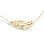 Les Tr&eacute;sors De Lily [R7126] - kullatud kaelakee  Sissi  valge kuld - 28x10 mm valge
