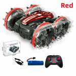 2,4G amfiib kaherežiimiline kaugjuhtimispuldiga s&otilde;iduki paak Stunt Rc auto Kahepoolne veerev auto, laste elektrim&auml;nguasjad poistele with 1 handle