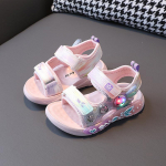 Beebi heledad sandaalid 1&ndash;6-aastased pehme p&otilde;hjaga multifilmid lastejalatsid poistele ja t&uuml;drukutele Baotou rannajalatsid V&auml;ikelaste kingad T&uuml;drukute sandaalid Kingad Beebi t&uuml;drukute kingad 22 roosa