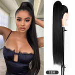 Sirge m&auml;his hobusesaba &uuml;mber v&otilde;ltsitud juuksekarva ombre blond poni saba juuksepikendused 85 cm s&uuml;nteetiline kuumakindel Horsetail juuksel&otilde;ik