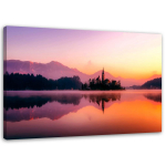 L&otilde;uenditr&uuml;kk Mountain Lake Castle Purple 60x40 lilla