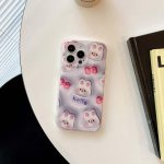3D Rabbit Cartoon Shell for Iphone 13 12 Promax 14 11 Pro Max Cute Bunny Relif Imd Ins Lovely Phone Case Tagakaane Kaas Capa For iphone 12promax
