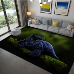 Panther Carpet Black Leopard vaip elutuppa suure pindalaga vaip Animal Lion Tiger uksematt magamistoa kodu kaunistamiseks 100x120cm