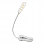 Taaslaetav raamatuvalgusti Mini 7 LED-i lugemisvalgusti 3-tasemeline soe jahe valge painduv lihtsa klambriga lamp lugemiseks &ouml;&ouml; lugemislamp voodis