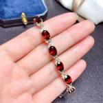 BELLA BOX Uus punane tsirkoonv&auml;rvi juveelk&auml;ev&otilde;ru Naiste moes k&auml;eehted Bracelet granaat