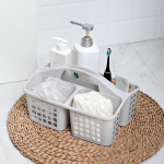 Vannitoa du&scaron;ikorv k&auml;epidemega 3 jagatud kambriga, multifunktsionaalne basseini jaoks,