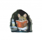 1 tk hiire lugemisraamat seinakleebised &ndash; veekindlad naljakad seinakleebised magamistoa lasteaia seinakaunistusega hiirele 1pc