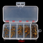 PRO BEROS2/4/6/8/10 # San Ben Hook LureHook Binding Hair 5 spetsifikatsioonid 50 tk segapakendis karbis kuld