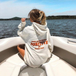 Leidke igast p&auml;evast midagi positiivset Pusa Naiste Pusad Naljakad sviitrid Unisex Pure Cotton Top džemprid Tsiteeritavad kapuutsid S