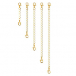 5 tk pikenduskett mittepleekuv topeltpeaga homaarklamber DIY ehted metallist kaelakee pikendaja keti lingid kodutarbed kuldne