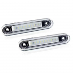 2tk LED numbrim&auml;rgi valguslamp Mercedes Benz EC Class W124 W201 W202 jaoks