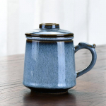 Hiina keraamiline teetass filtriga Travel Kaasaskantavad tassid Teevee eraldamine Kontori veetassid Kingitus Majapidamises kasutatav teekomplekt Joogin&otilde;ud G  13.5X12CM 390ML