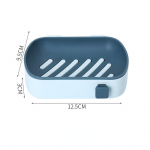 Creative seinale kinnitatav kaanega seebikarp, topeltrestiga seebi t&uuml;hjendusrest Vannitoa seebihoidja Vannitoatarvikud