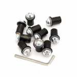 10Ps Motorcycle 5mm Windscreen Windshield Bolts Screw Nut Fastener Kit For HONDA Moto Shadow 600 750 Goldwing gl1800 h&otilde;be