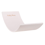 KiddyMoon puidust tasakaalulaud lastele puidust m&auml;nguasi lastele tasakaalulaud beebidele puidust m&auml;nguasjad 80x30cm, valge 83x29,5x1,4