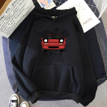 Auto multifilmi muster Hoodie lihtne auto print Unisexi Hoodie mood naiste pikkade varrukatega mantel Harajuku stiilis Unisex t&auml;nava kapuuts 2XL