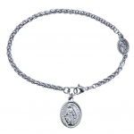 Roostevabast terasest ripatsiga naiste k&auml;ev&otilde;ru 18cm