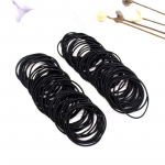 10 tk Naiste kummipaelad krimpsuvad elastsed juuksepaelad t&uuml;drukute peapaelad kaunistused lipsud kummi juustele 10pcs must