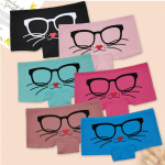 Naiste aluspesu alusp&uuml;ksid, naiste bokserid, puuvillased tr&uuml;kitud naiste p&uuml;ksid, naiste p&uuml;ksid, 6 tk M