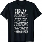 God's Top 10 Command Jesus Christian Premium Unisex T-s&auml;rk S