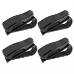 4 tk auto p&auml;ikeseprillide hoidik Lihtne paigaldada p&auml;ikesesirm prillide riidepuu klamber Stabiilne p&auml;ikeseprillide klamber prillide kinnitus auto interj&ouml;&ouml;ri tarvikud must