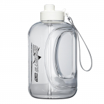 Lekkekindel suure mahutavusega spordiveepudel &otilde;lgedega Outdoor Fitness kaasaskantava veetassiga 1800ML valge