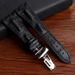 Kellatarvikud luuviljast nahast rihma kokkupandav pannal jaoks AP 15703 26470SO Royal Oak offshore 28mm meeste spordirihm navy blue  28mm