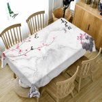 V&auml;ikese reljeefse lillemustriga laudlina Lihtsa taustaga pestav riie paksune puuvillane ristk&uuml;likukujuline ja &uuml;mmargune laudlina 60 X 120CM